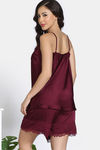 Zivame Bridal Satin Short Set - Purple Potion — thumbnail 4